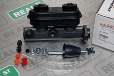 Wilwood Chrysler Style Aluminum Tandem Master Cylinder Kit 1-1/16" Bore Black