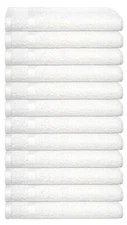 WHITE COLOR SALON TOWEL 16x27 LARGE 12 PACK GYM SPA HAND TOWELS 100% COTTON