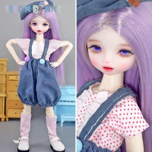 Mode 12 Pouces BJD Poupées 1/6 Filles SD Poupées Cheveux Violets Vêtements Mode - Imagen 19 de 19