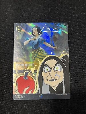 Lorcana Snow White Enchanted Card Signed & Sketch Javi Salas Lorcana Snow White Enchanted Card Signed & Sketch Javi Salas