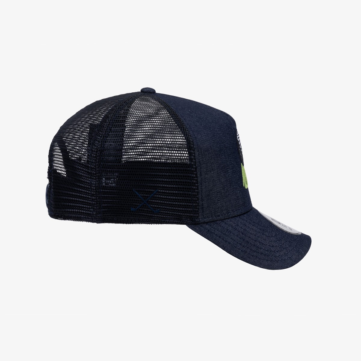 GOLF] New Era SUS Denim A-Frame Trucker Ball Cap, Navy | eBay