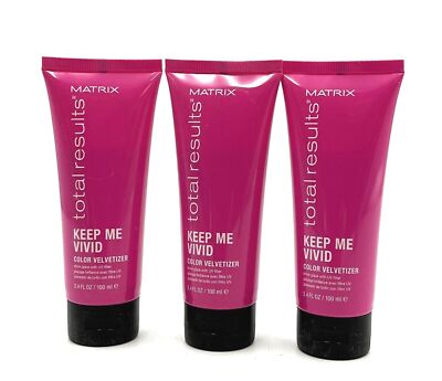 Matrix Total Results Keep Me Vivid Color Velvetizer Shine Glaze 3.4 oz-3 Pack