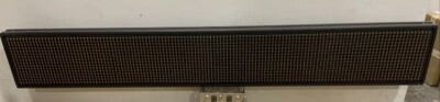 P10 outdoor single red display led billboard 132*20cm