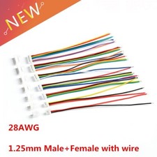 10set Wire Cable Connector Pitch 1.25mm 2/3/4/5/6/7/8/10 Pin Male Female Plug