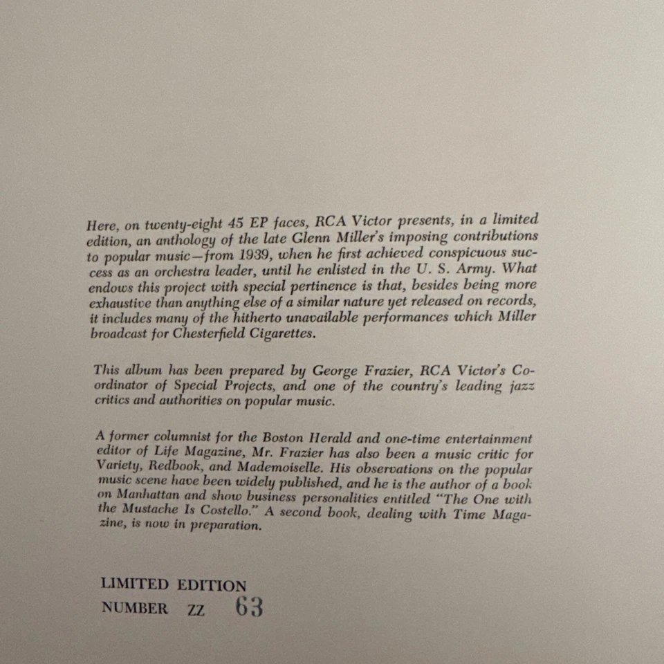 RCA Victor Glenn Miller & His Orchestra Limited Edition vol.1, 14 records - Image 2 of 4