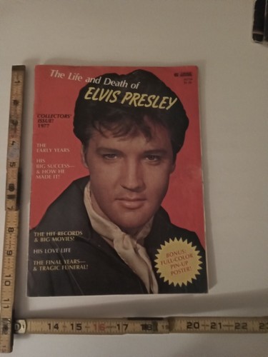 Vintage 1977 Elvis Presley Poster Magazine Lot Of 3 - Picture 8 of 11
