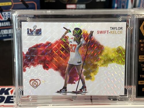 Taylor Swift Travis Kelce 1/1 Pulsar Super Bowl Kids At Heart Trading Card - Picture 2 of 6