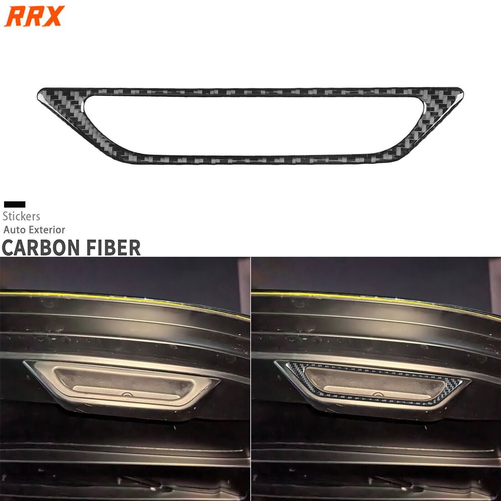Real Carbon Fiber Rear Trunk Handle Cover Trim For Chevrolet Corvette C8 2020-25