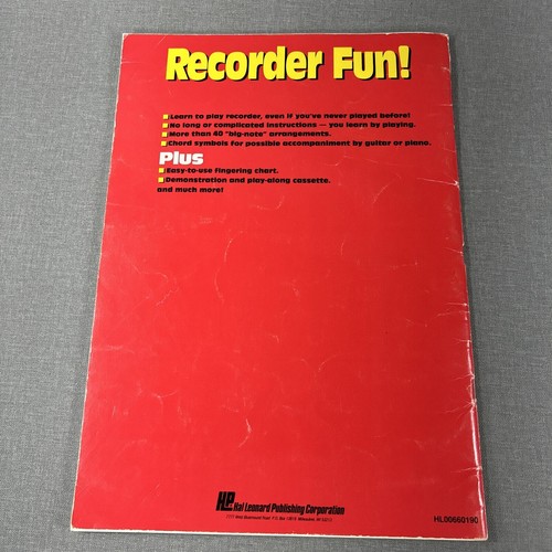Recorder Fun ~ Teach Yourself the Easy Way 1990 Hal Leonard ~ Trade Paperback - Picture 2 of 8