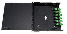 6 Fiber Wall Mount w/ 6 SC/APC Simplex Adapters, Patch Only Singlemode