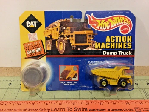 RARE Vintage Hot Wheels Action Machines Dump Truck loose blister
