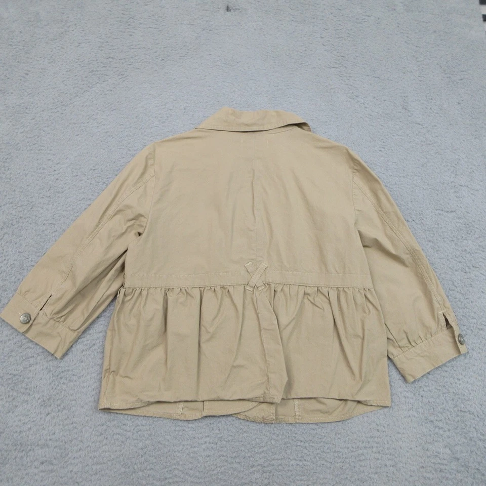 Chaqueta Blazer Jeanstar Mujer M Tostado Plisado Peplum Femenino Clásico Classiccore Foto 2 de 4