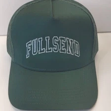 Otto Cap Green Fullsend Logo Snapback Mesh Trucker Style Baseball Hat