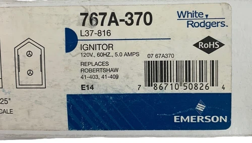 WHITE-RODGERS 767A-370 HOT SURFACE IGNITOR