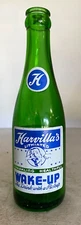 Vintage Soda Pop  Bottle  - ACL -  Harvilla's Wake Up  Minersville, Pa.   7 Oz