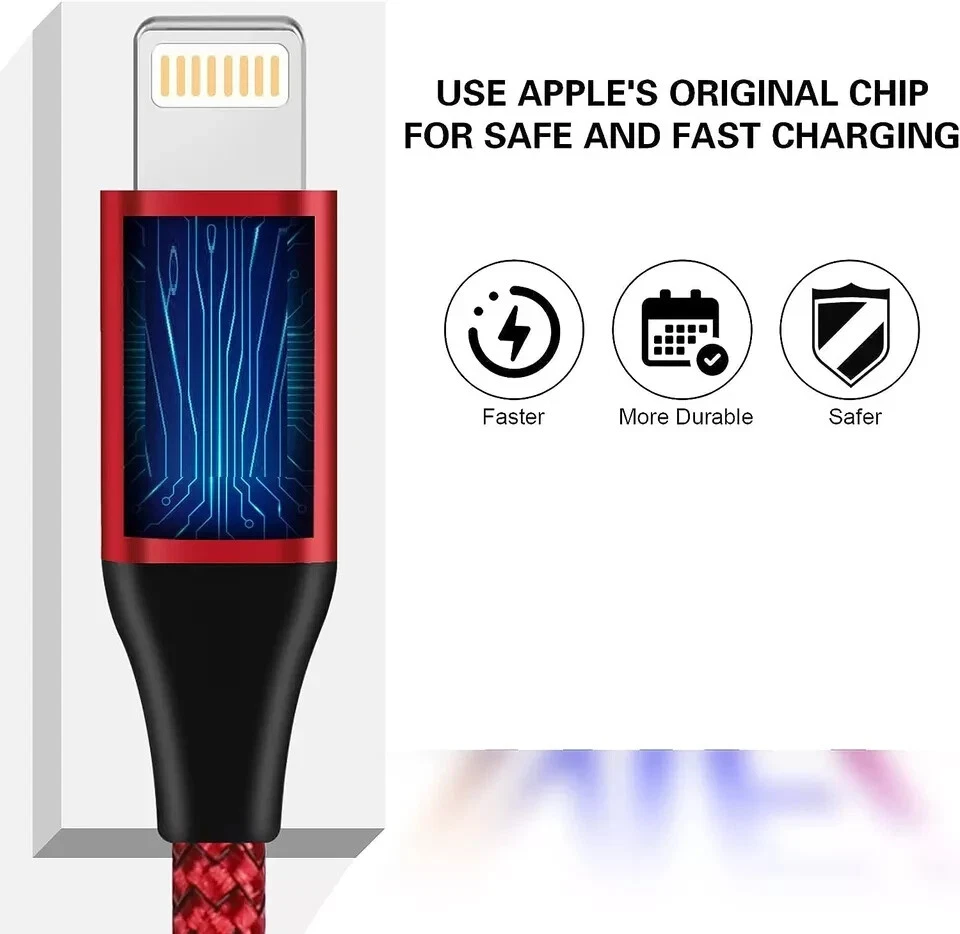 10x-30x PACK Fast Charger Cable Type 6ft USB C PD Cord to For iPhone 14 13 12 11 - Image 2 of 4