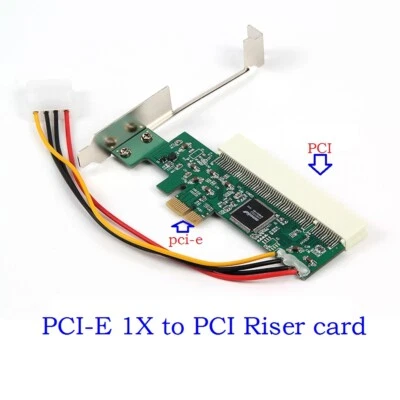 PCI-e PCI Express to PCI Adapter Card Riser Extender 32bit Asmedia 1083 Chip