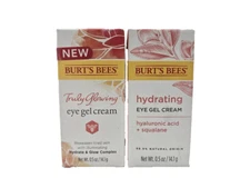 Burt's Bees Truly Glowing Hydrating Eye Gel Cream 0.5 fl oz  (PACK OF 2)
