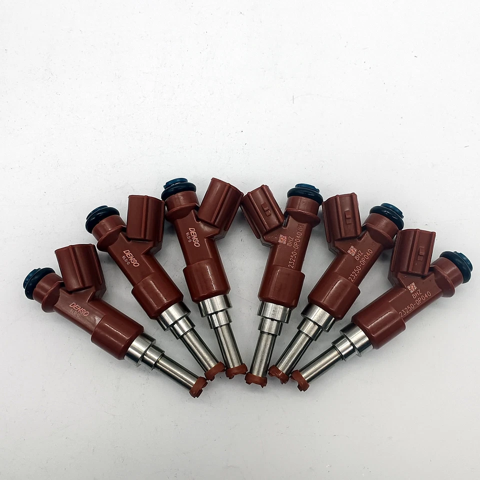 6X DENSO Fuel Injector 23250-0P040 For 07-10 Toyota Camry RAV4 Lexus ES350 3.5L - Изображение 2 из 4