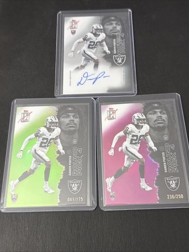 2025 Topps Signature Class Darien Porter Chrome ON CARD Auto Raiders + /175 /250