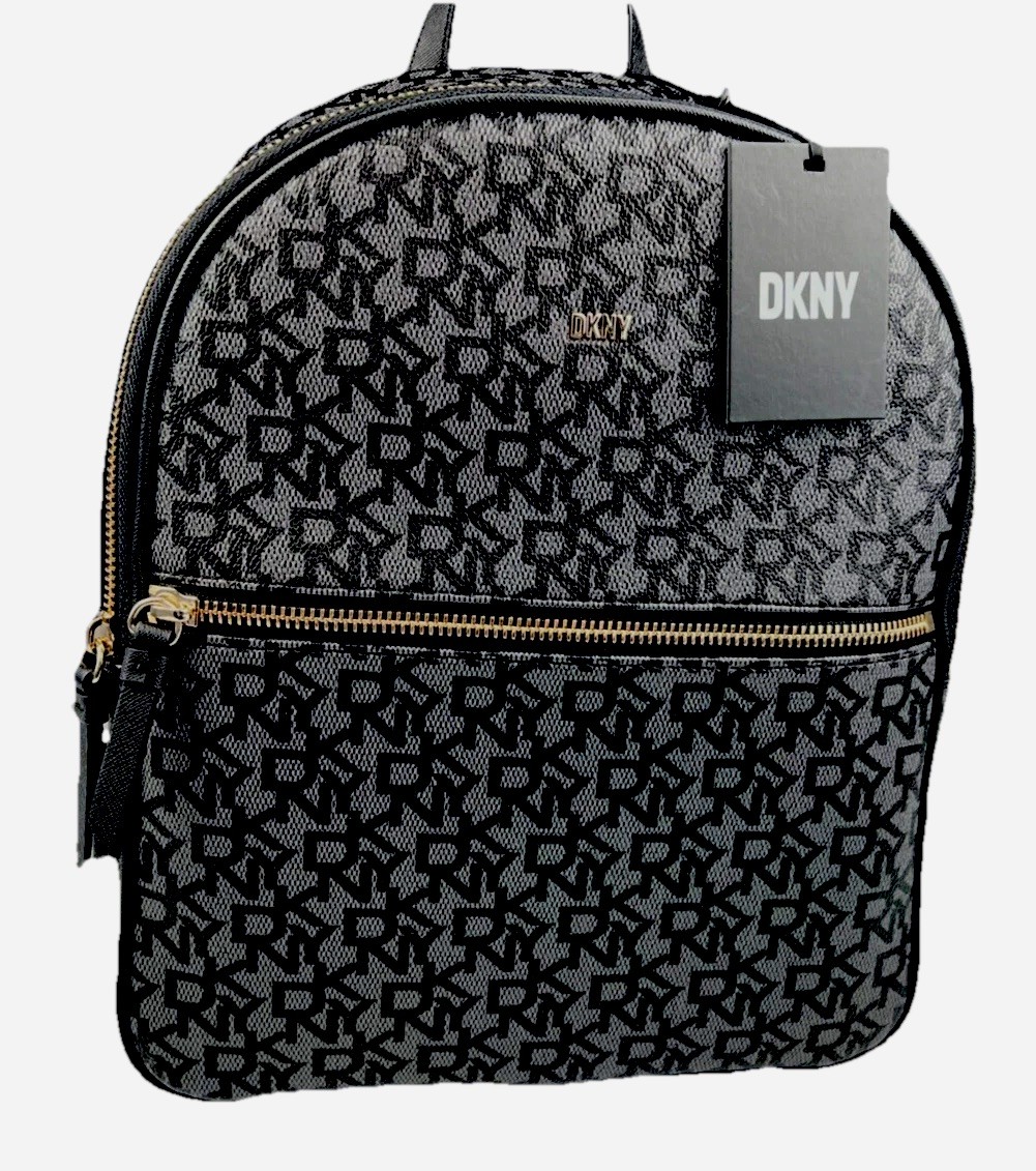 か7★ DKNY リュック バックパック ターンロック レザー ブラック MINI DKNY DONNA KAREN NEW YORK BACKPACK BLACK COW LEATHER