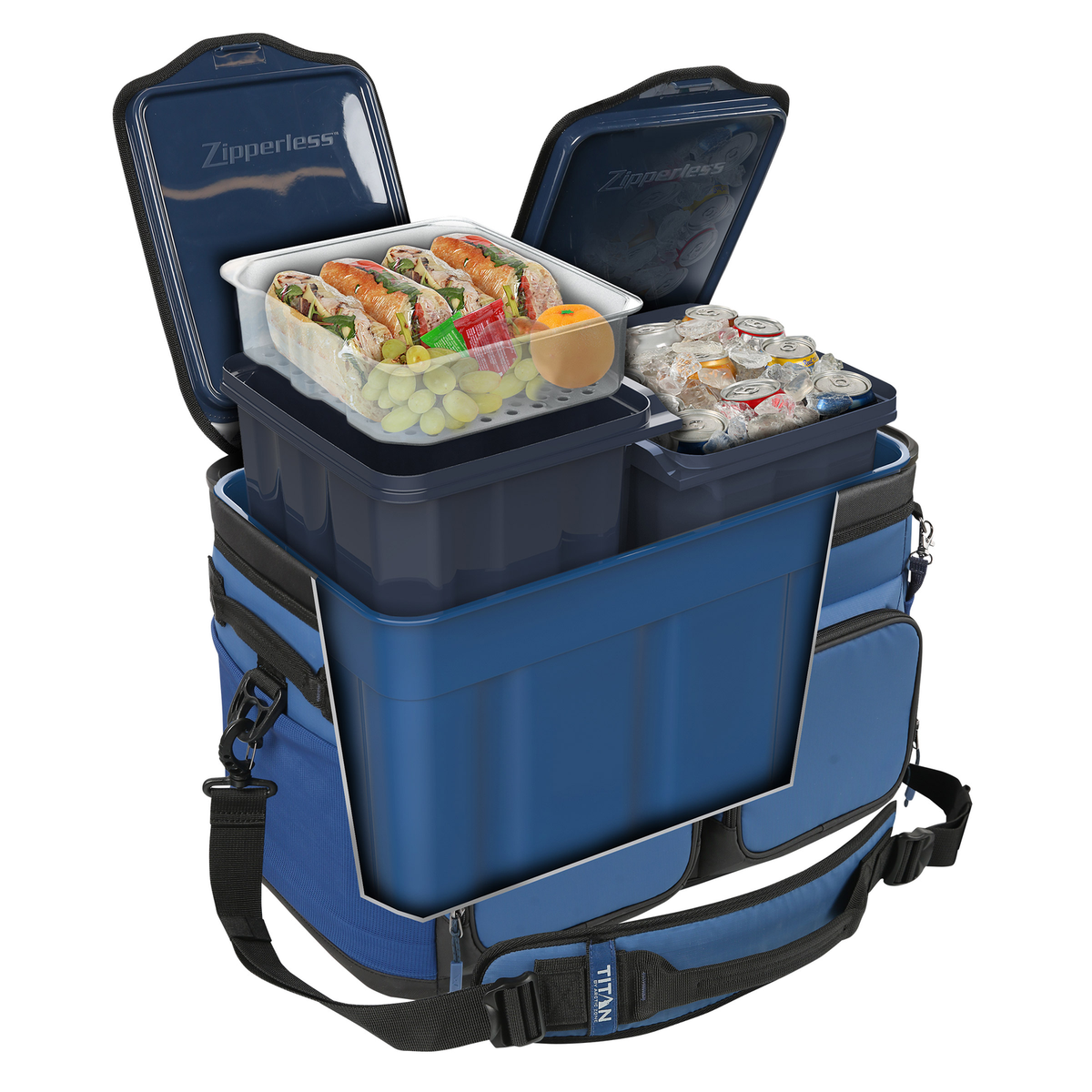 COOLLEAN TYPE-PRO フルセット Titan PRO by Arctic Zone 48 Can Triple Zipperless Cooler Blue or
