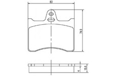 Bremsbelagsatz Scheibenbremse Hinterachse für CITROËN CX I Break II XANTIA XM