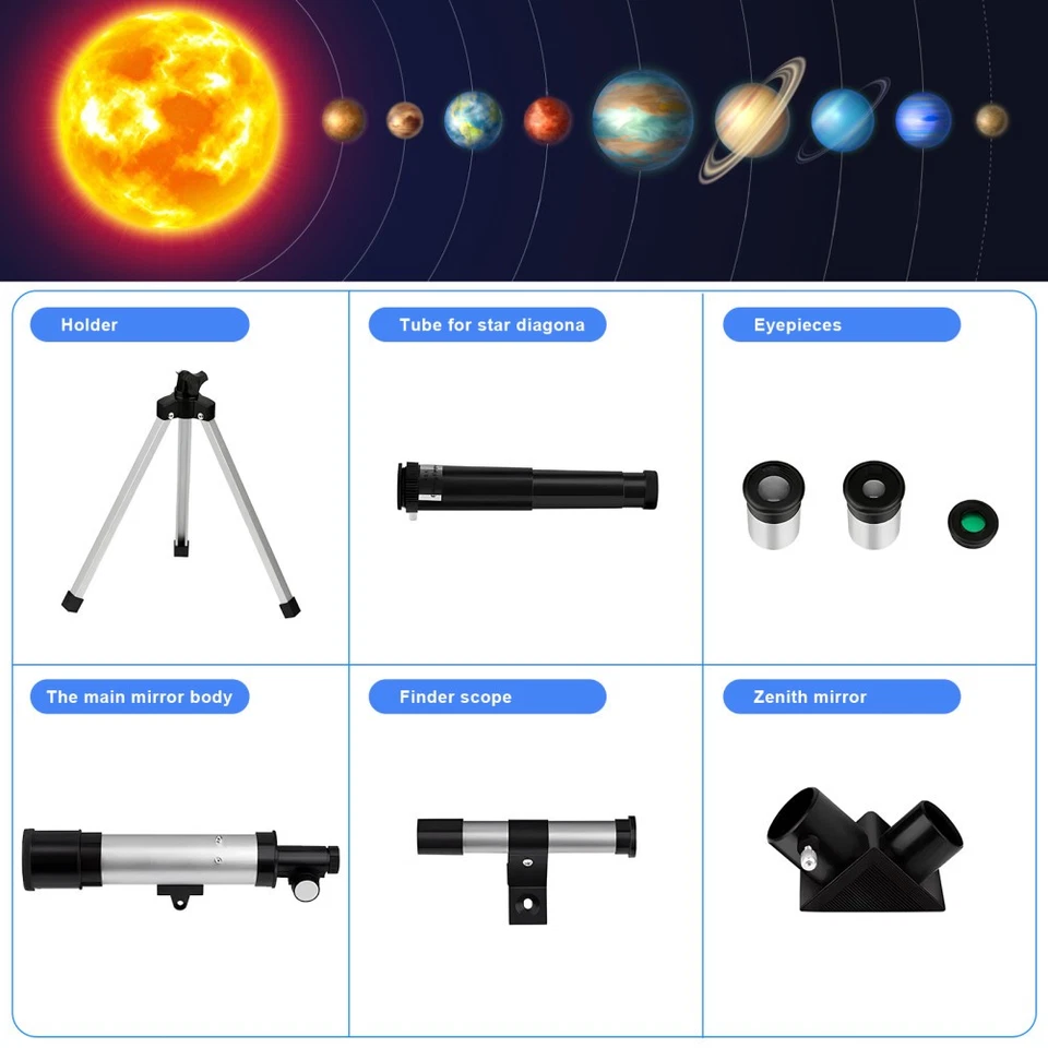  Teleskop Für Erwachsene Fernrohr Mit Stativ Kid Telescope Kinder Teleskope - Bild 4 von 4