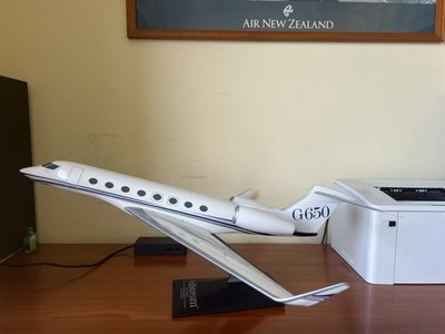 Pacmin 1/48 Gulfstream G650 House Color Airplane Jet Model (Unable Ship to USA)