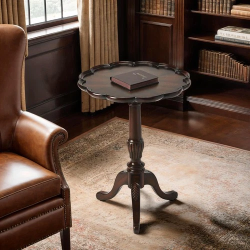Butler Specialty Pedestal Table In Cherry Finish - Picture 2 of 5