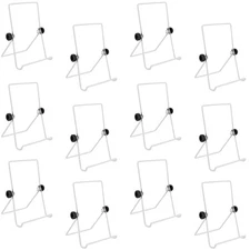 12 Pack Adjustable Wire Display Stand Foldable Tablet Holder Stand for Books