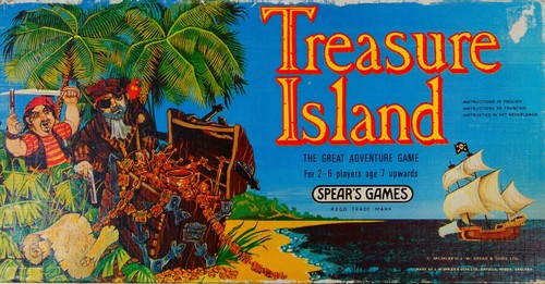 Spears Treasure Island Vintage Board Game (1976) Complete Boxed Age 7+