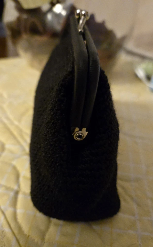 BOLSA DE GANCHILLO MARCO KISSLOCK NEGRO THE SAK MED DE COLECCIÓN AÑOS 90 ELLIOT LUCCA RARA Foto 3 de 4