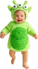 Baby Toddler Plush Alien Costume Kids Infant Cute Green Alien Suit 0 - 4 yrs
