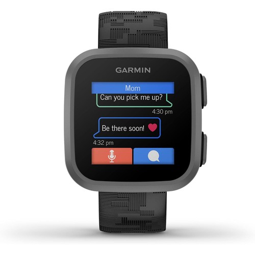 Garmin Bounce Kids Smartwatch, Black Camo w/ Sling Backpack + 2 Yr Warranty Kit - Zdjęcie 5 z 12