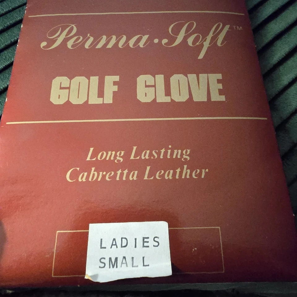 Винтажная перманентная мягкая дамская перчатка для гольфа Titleist левая маленькая Cabretta кожаная с жемчужной застежкой - Изображение 3 из 4