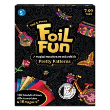 Foil Fun - Pretty Patterns, 18 DIY Magnets Mess-Free Art, Colorful Creative P...
