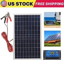 10 Watts Solar Panel Kits 100A 12V Battery Charger With Controller Caravan Boat
