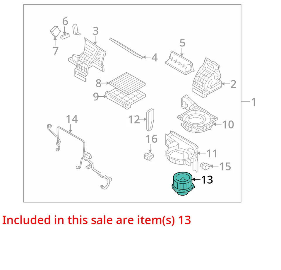 2007-2012 起亚隆多加热器后交流鼓风机电机 P8SYT — 第 2/3 张图片