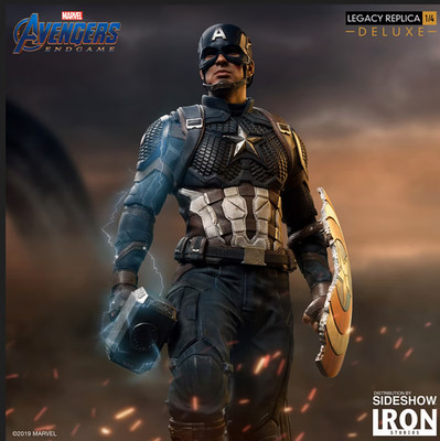 Iron Studios Captain America Deluxe Statue no Prime 1