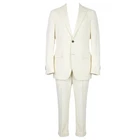 SUITSUPPLY Jort Men Suit UK38R Off-White 2-Piece Slim Alpaca Wool Half-Lined