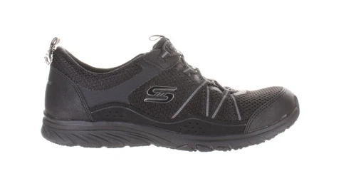 Skechers Womens Sport Black Walking Shoes Size 8 (7750460)-image