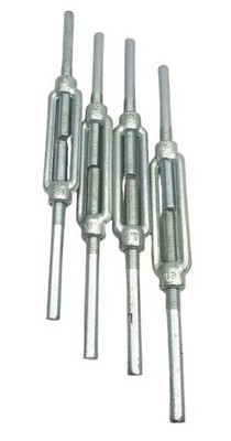 4x 4600016V DIN 1480 M16 Galvanised Steel Tie Rods with Studs