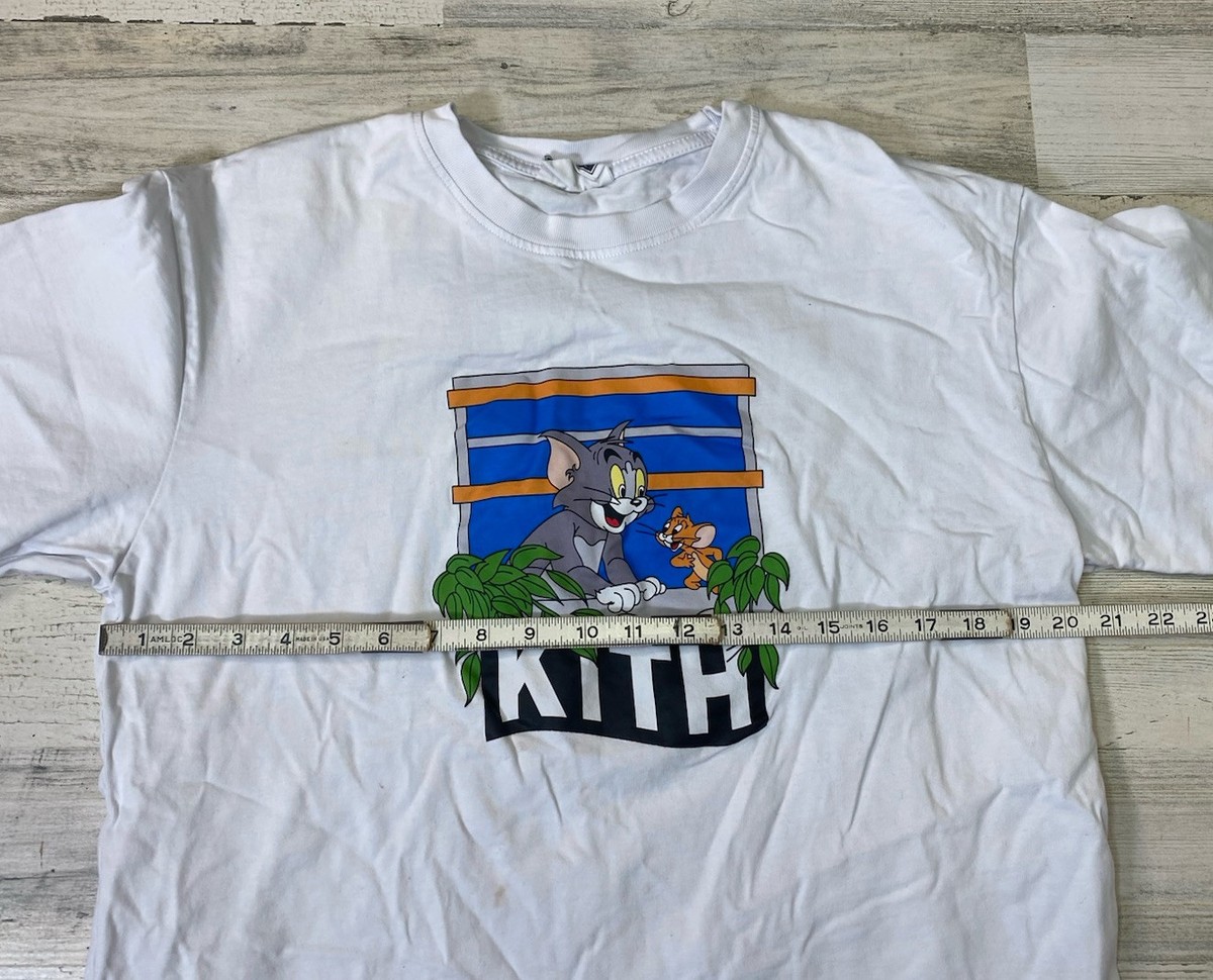 o*r様 新品 KITH TOM & JERRY 白 T シャツ Ｌトムとジェリ Kith X Tom And Jerry White T Shirt Size L - Read | eBay