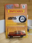 Vintage 1988 MATCHBOX Lincoln Town Car Red Collector #MB 43 1990 NIP