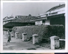 1941 Air Raid Dugout East Indies Covered Sod Brace Planks Travel 7X9 Photo