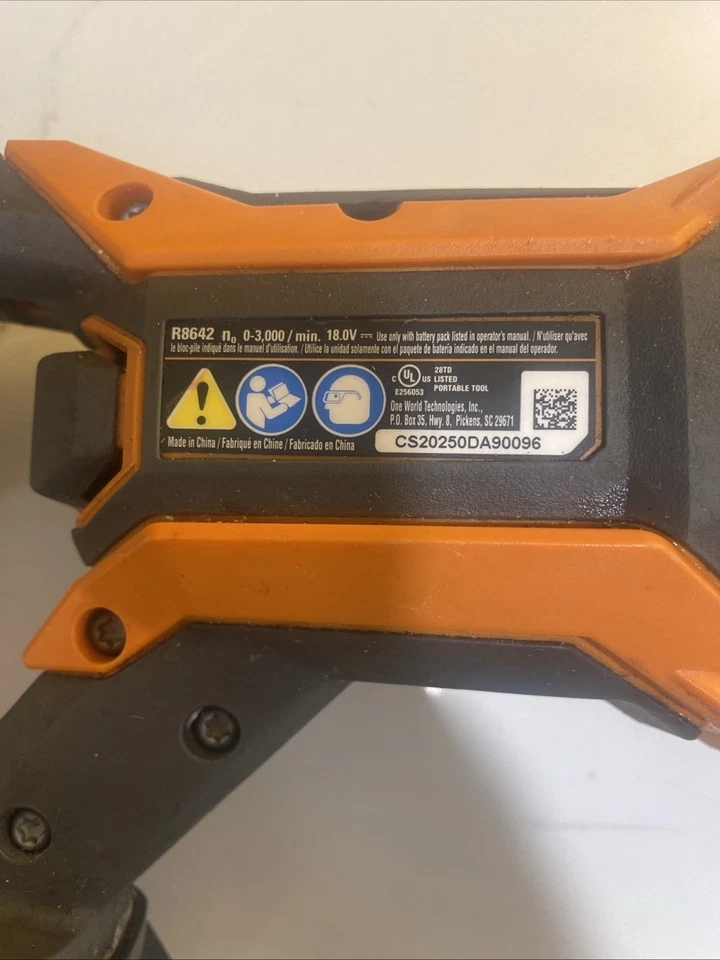 Ridgid R8642 Gen5X 18V Lithium Ion Cordless Reciprocating Saw (parts only) - Image 4 of 4