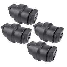 4x Bottom Roller Track Roller for IHI 35N Heavy Equipment Mini Excavator Black