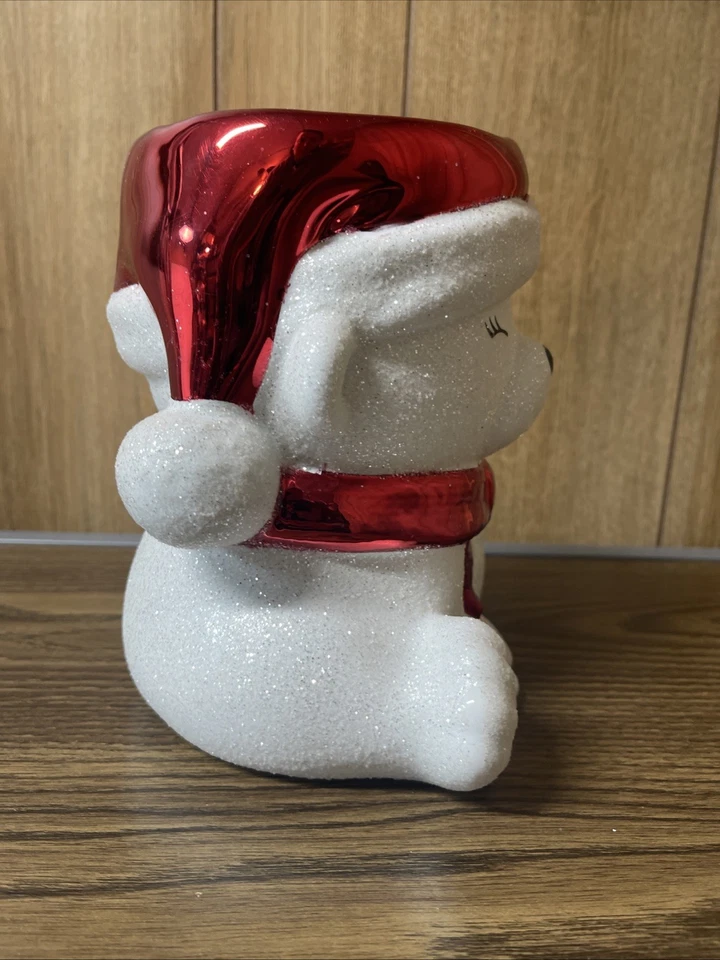 Candelabro Bath & Body Works 3 mechas oso polar Navidad Foto 4 de 4