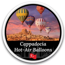 Magnet Me Up Cappadocia Hot Air Balloons Magnet Decal, 5" Car Vinyl, USA Made